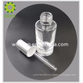 30ml Hot sale make up packing colored transparent empty cosmetic glass dropper bottle with press dropper